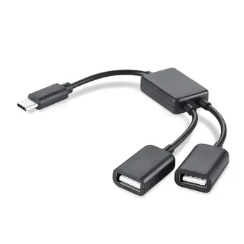 Več OTG 4 Vrata Tip-C Napajanje USB Polnjenje Hub Priključek za Kabel Adapter USB 3.1 Tip C Hub do 4 USB 2.0 Port HUB 0,2 m/20 cm