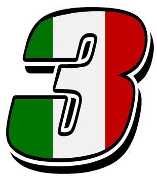 Smešno Italiji Italijansko Zastavo Avto Styling Dirke Število Motokros Avto Nalepke Kolo Nepremočljiva Decals