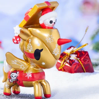 Slepi Naključno Polje ToysTokidoki Samorog Počitnice Stranka Serije 3 Presenečenje Polje Guess Vrečko za Namizni Model za Dekleta Božično Darilo