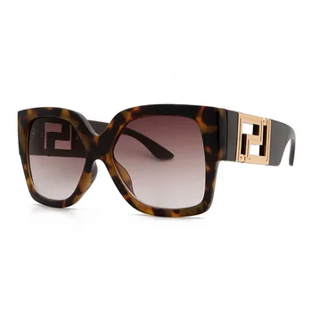 Unisex velik pravokotnik ve logotip sončna očala ženske moški 2021 trending izdelkov prevelik odtenkih za ženske oculos de sol masculino