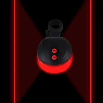 Nepremočljiva Izposoja Rep Luč, Luč LED Laser Kolo Varnost Opozorilo Utripa Lučka za Gorsko Cesto, MTB Deli Kolesarska Oprema