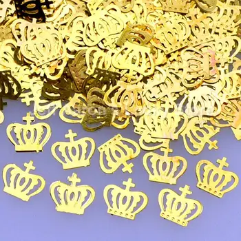 1000PCS zlato cesarsko krono folijo nalepke kovinske 3d nail art okras orodja nalepke zlitine rezina nohtov bleščica 04