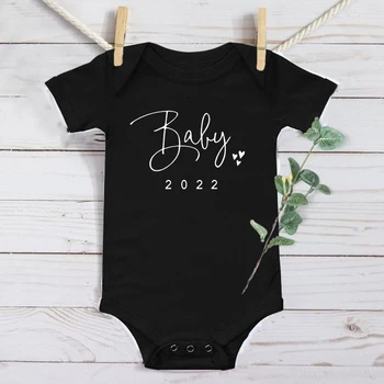 Kmalu 2022 Nosečnosti Napoved Novorojenčka Romper Baby Bodysuits Poletje Kratek Rokav Fant Dekle Dojenčka Jumpsuit Oblačila, Darila