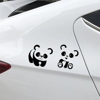 A-0296 Moda Srčkan Panda Modeliranje Osebnosti Avto Nalepke PVC zaščito pred soncem Nepremočljiva Vetrobransko steklo Auto Motocikel Pribor Decal