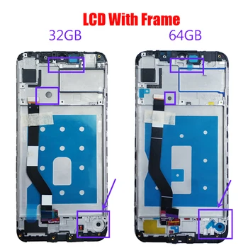 Za Huawei Y7 2019 Y7 Pro 2019 Y7 Prime 2019 SNEMAJTE-LX1 LX3 LX2 AL20 AL00 TL00 LCD zaslon skupščina s sprednje primeru dotik stekla