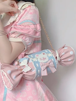 Dekleta Ženska Lolita Sweet Candy Oblikovan Torbici Ličila Bi Sel Je Đačka Vrečke