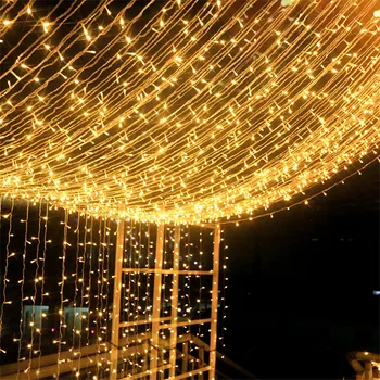 Thrisdar 100M 200M 300M Božič LED Niz Garland Pravljice Svetlobo na Prostem Vrt Počitnice svate Svjetlucati Star Garland Svetlobe