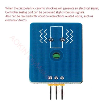 Diy Kit 3.3 v/5v Keramični Piezo Vibracije Senzor Modul Analogni Regulator Elektronski Deli Material Senzor Za Arduino Uno R3