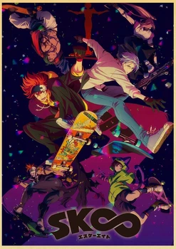 Novo Kakegurui Anime Plakat Po Meri Letnik Plakat Umetnosti Doma Soba Dekoracijo Kraft Papir, Kraft Papir Steni Poster Tiskanje