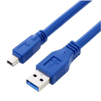 USB 3.0 A Moški-Mini 10 Pin B Podaljšek kabel Za tablete kamere HUB HDD Priključek 0,3 M-5M