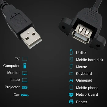 USB 2.0 Podaljšek Z Uho usb Kabel podaljšek, Moški-Ženska Žice, Podaljša Se Lahko določi Za Prenosni RAČUNALNIK, USB kabel, Podaljšek,