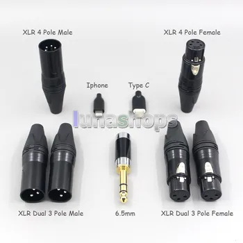 LN007517 2,5 mm 4.4 mm Super Mehke Slušalke Najlon OFC Kabel Za Dunu T5 Titan 3 T3 (Povečanje Dolžine MMCX) Slušalke